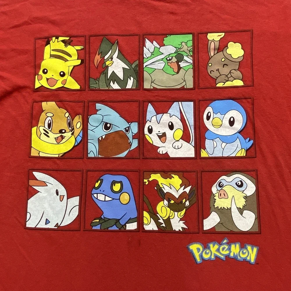 Pokemon Y2K Red Nintendo Youth Size 18 Red‎ TShirt